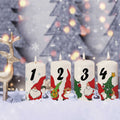 Kleine Kerzen Advent Wichtel - Adventskerzen im 4er Set