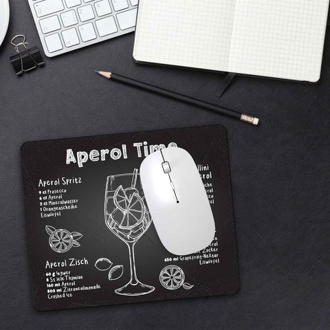 Bedrucktes Mousepad - Aperol Time Rezepte