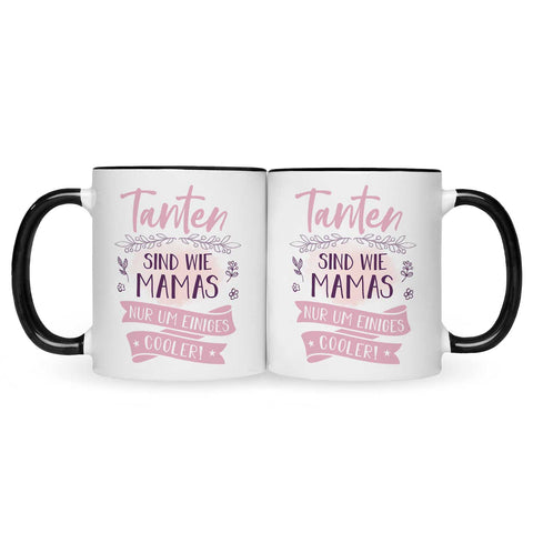 Bedruckte Tasse mit Spruch Tanten sind wie Mamas