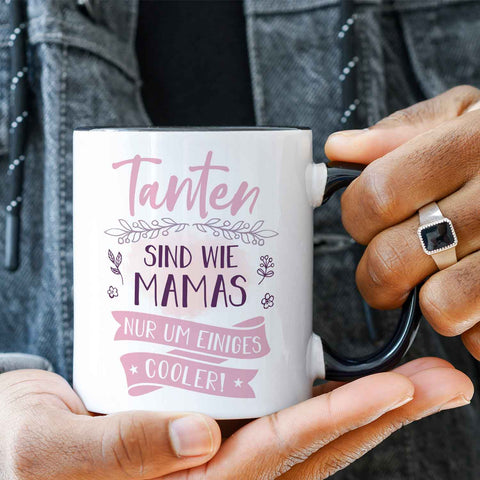 Bedruckte Tasse mit Spruch Tanten sind wie Mamas