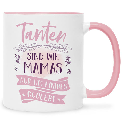 Bedruckte Tasse mit Spruch Tanten sind wie Mamas