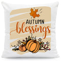 Bedrucktes Kissen mit Spruch Autumn blessings