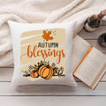 Bedrucktes Kissen mit Spruch Autumn blessings