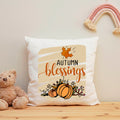 Bedrucktes Kissen mit Spruch Autumn blessings