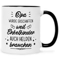 Bedruckte Tasse mit Spruch Heldenhafte Großeltern