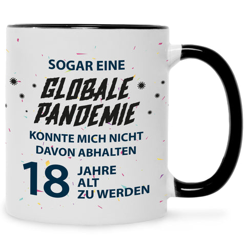 Bedruckte Tasse Pandemie Geburtstag