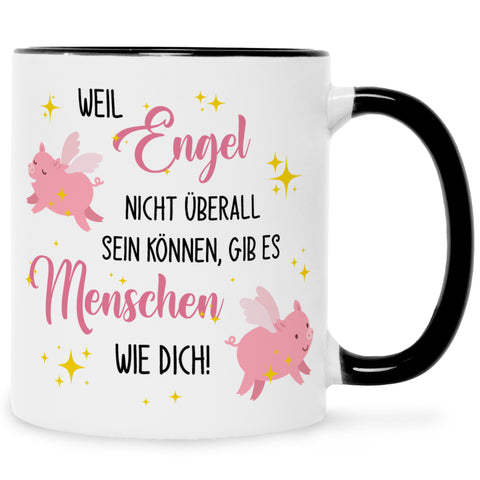 Bedruckte Tasse mit Spruch Menschen wie Dich