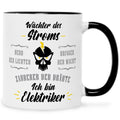 Bedruckte Tasse mit Spruch Wächter des Stroms