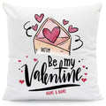 Bedrucktes Kissen mit Motiv Be my Valentine