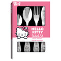 4-teiliges Besteckset für Kinder mit Prägung & Gravur im Hello Kitty Design