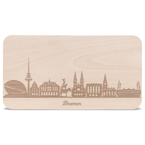 Frühstücksbrettchen Skyline Bremen