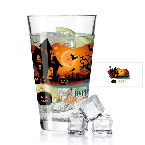 Leonardo Wasserglas mit UV-Druck "Spukhaus" für Halloween