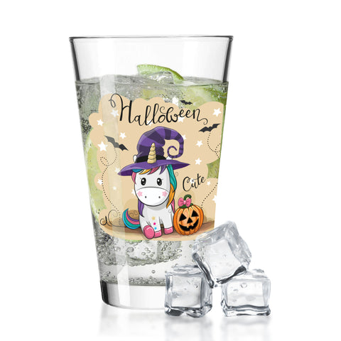 Leonardo Wasserglas mit UV-Druck "Halloween Einhorn" für Halloween