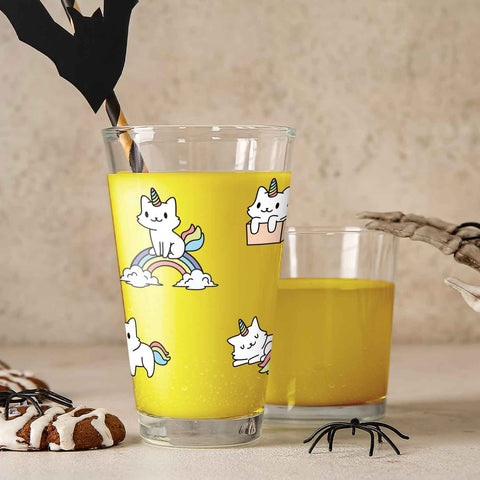 Leonardo Wasserglas mit UV-Druck "Magische Katze"