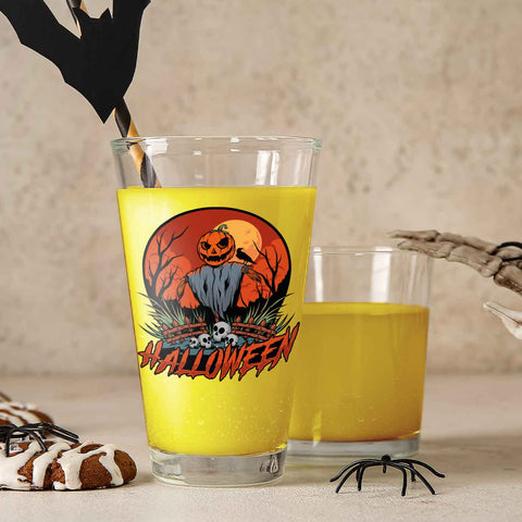 Leonardo Wasserglas mit UV-Druck "Vogelscheuche" für Halloween