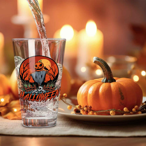 Leonardo Wasserglas mit UV-Druck "Vogelscheuche" für Halloween