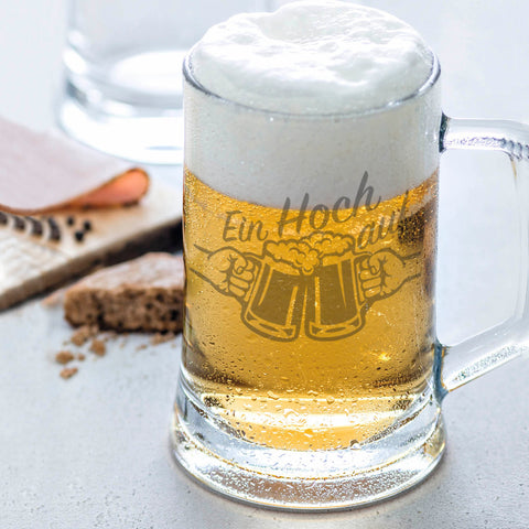 Montana Bierkrug mit Gravur "Ein Hoch auf" mit Namen