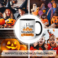 Bedruckte Tasse mit Motiv im Happy Halloween Design