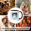 Bedruckte Tasse mit Weihnachtsmotiv - Winterfreuden mit Name