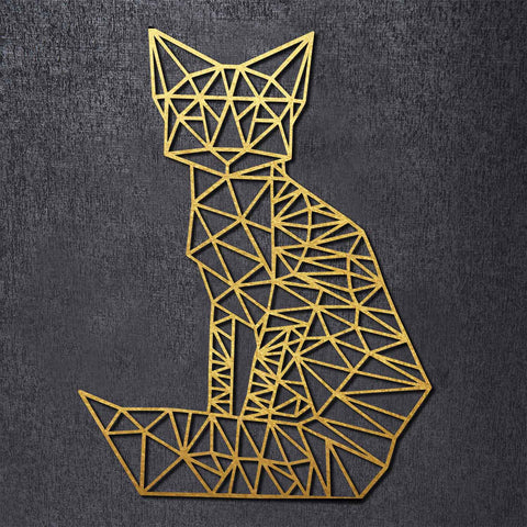 Origami Fuchs aus Holz -