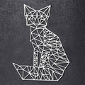 Origami Fuchs aus Holz -