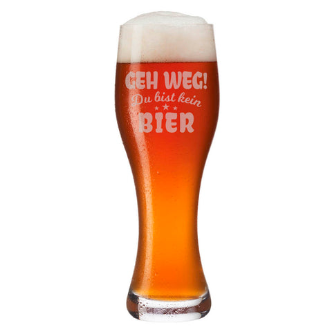 Leonardo Weizenglas "Geh weg du bist kein Bier"