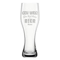 Leonardo Weizenglas "Geh weg du bist kein Bier" mit Namen