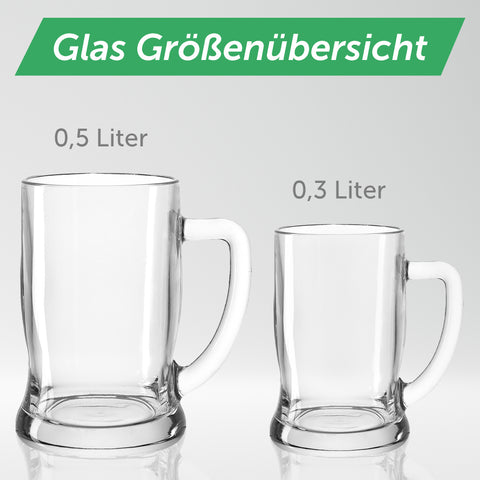 Montana Bierkrug "Glück auf" Schlägel + Eisen mit Namen