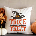 Bedrucktes Kissen mit Spruch Trick or Treat