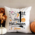 Bedrucktes Kissen mit Motiv My 1st Halloween