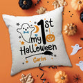 Bedrucktes Kissen mit Motiv My 1st Halloween