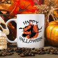 Bedruckte Tasse mit Motiv im Happy Halloween Hexen Design