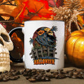 Bedruckte Tasse mit Motiv im Halloween Vogelscheuche Design