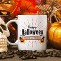 Bedruckte Tasse mit Motiv im Happy Halloween Design