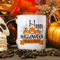 Bedruckte Tasse mit Motiv im Happy Halloween Design