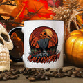 Bedruckte Tasse mit Motiv im Halloween Vogelscheuche Design