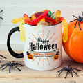 Bedruckte Tasse mit Motiv im Happy Halloween Design