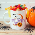 Bedruckte Tasse mit Motiv im Happy Halloween Design