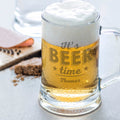 Montana Bierkrug mit Gravur "It's Beer time" mit Namen