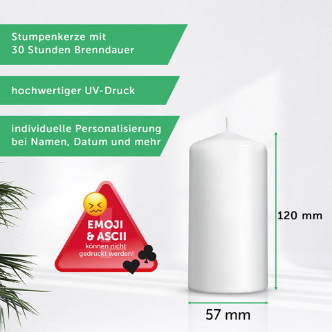 Kleine Kerzen Advent Ziffern - Adventskerzen im 4er Set