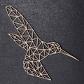 Origami Kolibri aus Holz -