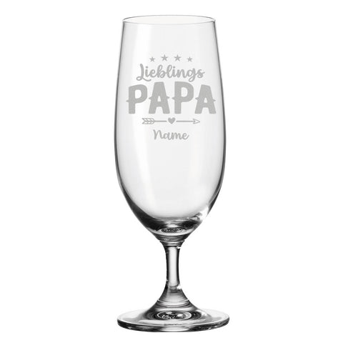 Leonardo Bierglas mit Gravur "Lieblings Papa" mit Namen