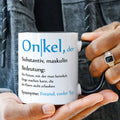 Bedruckte Tasse mit Spruch Onkel Definition