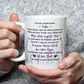 Bedruckte Tasse mit Spruch von Mama für die Tochter