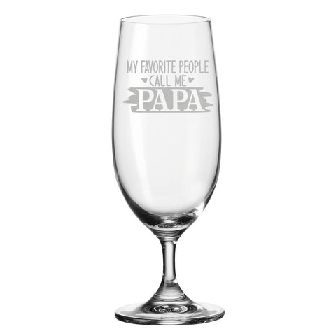 Leonardo Bierglas mit Gravur "My favorite people call me papa"