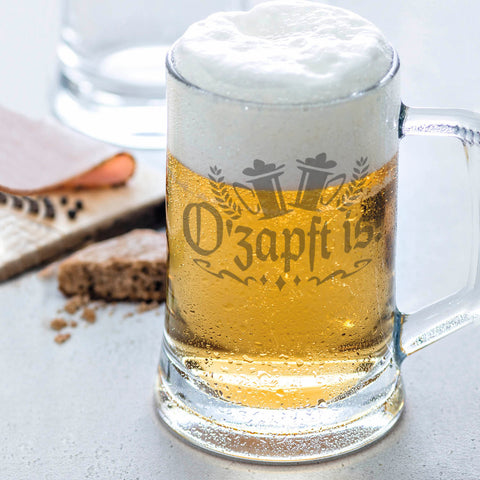 Montana Bierkrug mit Gravur "O'zapft is!"