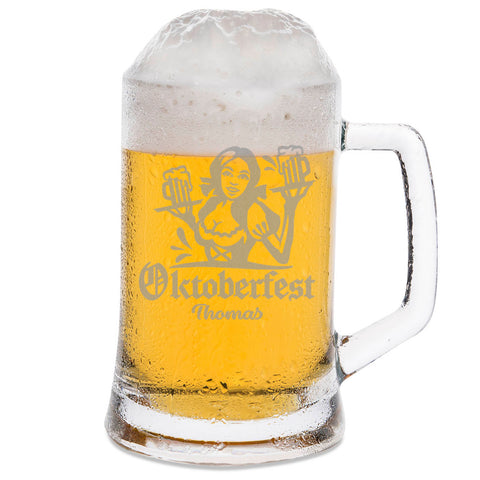 Montana Bierkrug mit Gravur "Oktoberfest Madl" mit Namen