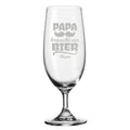 Leonardo Bierglas mit Gravur "Papa braucht ein Bier" mit Namen