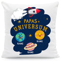 Bedrucktes Kissen mit Motiv Papas Universum