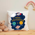 Bedrucktes Kissen mit Motiv Papas Universum